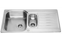 Ashworth 1.5 Bowl Reversible Inset Stainless Steel Kitchen Sink